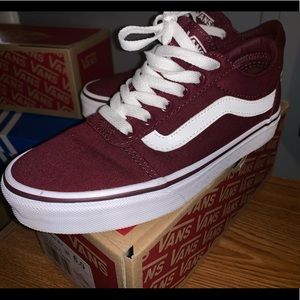 Old Skool Burgundy Vans